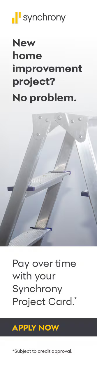 Flexible financing available through Synchrony